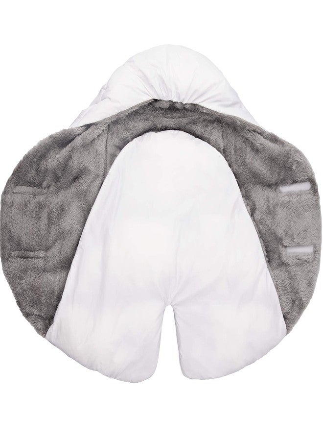 7 A.M. 7AM Enfant Nido Baby Wrap - Multifunctional Car Seat Cover for Baby Boy & Girl, Winter Stroller & Car Seat Swaddle Blankets for Babies, Micro-Fleece & Plush Lined (Small) - Image 3